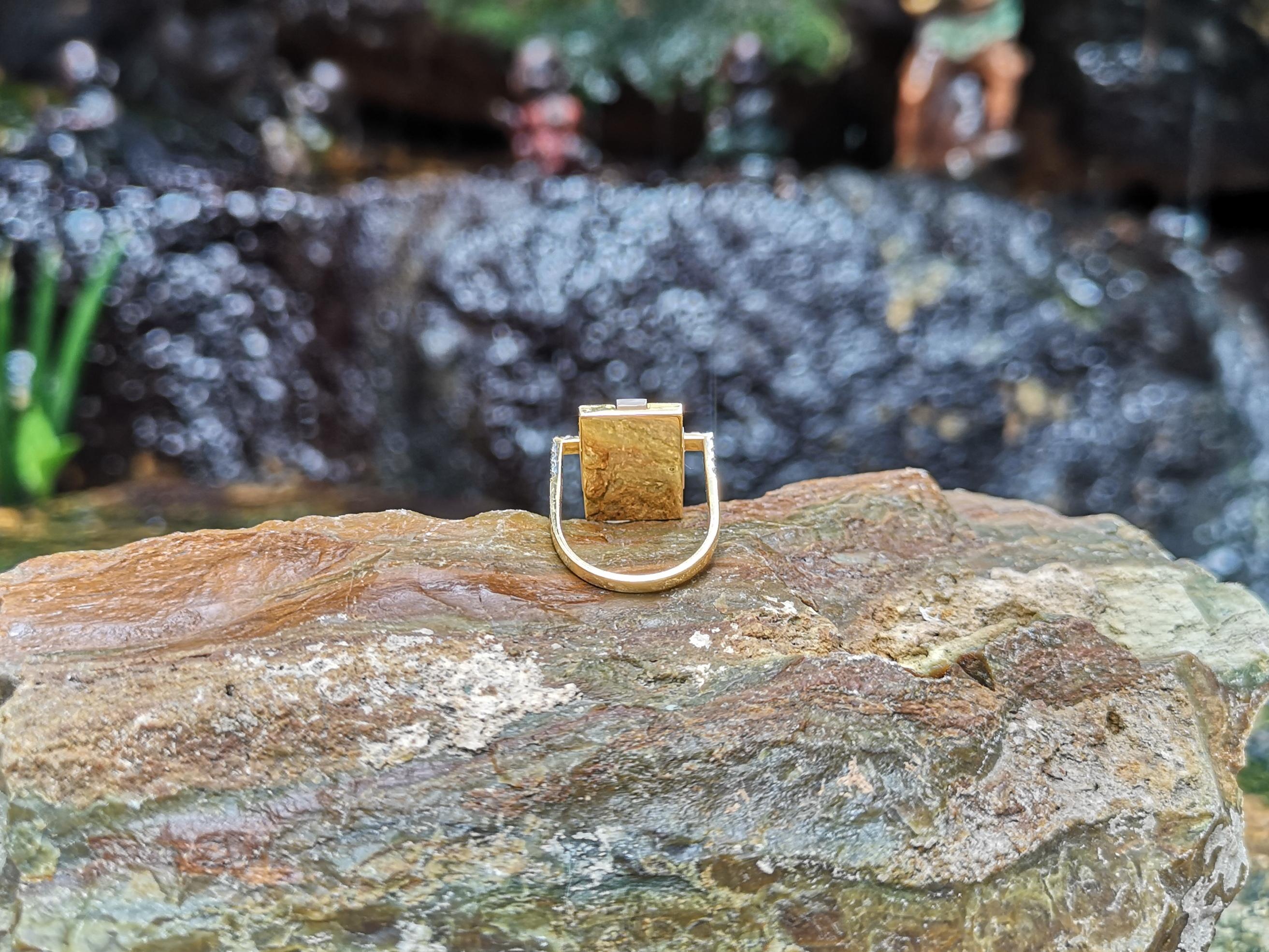 Diamant- und rosa Saphir-Ring aus 18 Karat Gold von Kavant & Sharart im Angebot 4