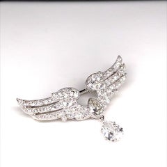 Diamond and Platinum Brooch by Cartier, Circa 1900