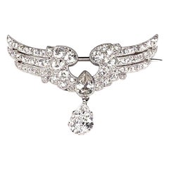 Diamond and Platinum Brooch by Cartier, Circa 1900