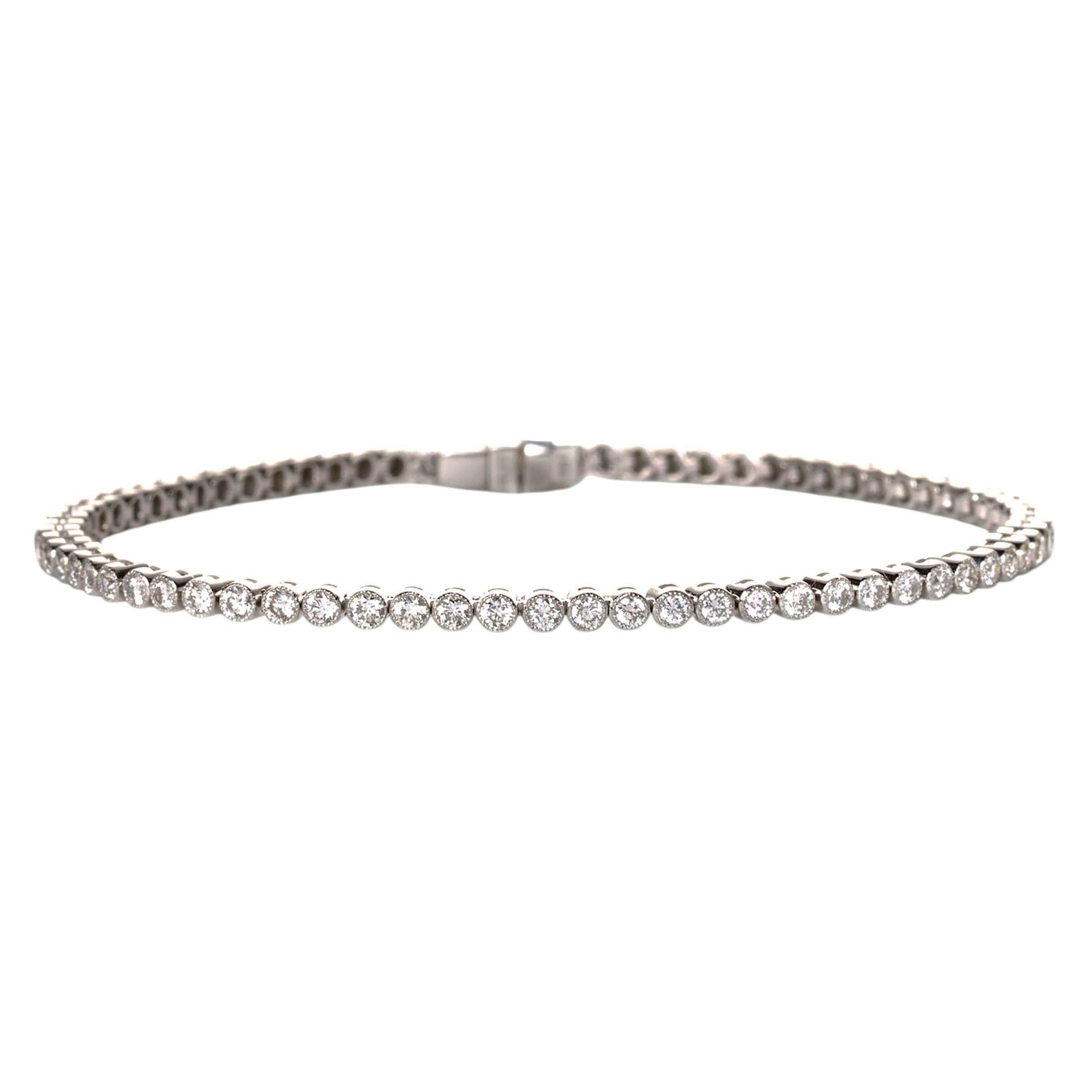Diamant- und Platin-Armband, 1,85 Karat