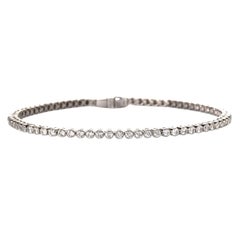 Bracciale con diamanti e linea di platino, 1,85 carati