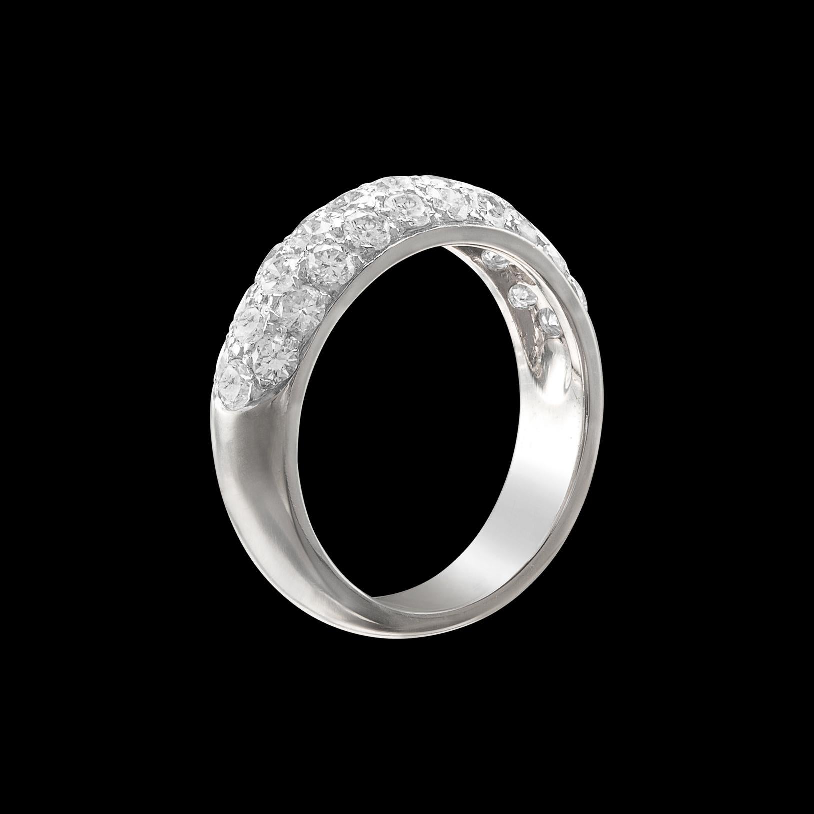 Diamond and Platinum Pavé Band 2