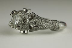 Diamond and Platinum Ring