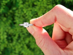 0.76ct Diamond and Platinum Solitaire Engagement Ring, Circa 2000