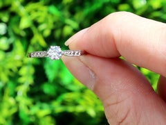 Diamond and Platinum Solitaire Engagement Ring