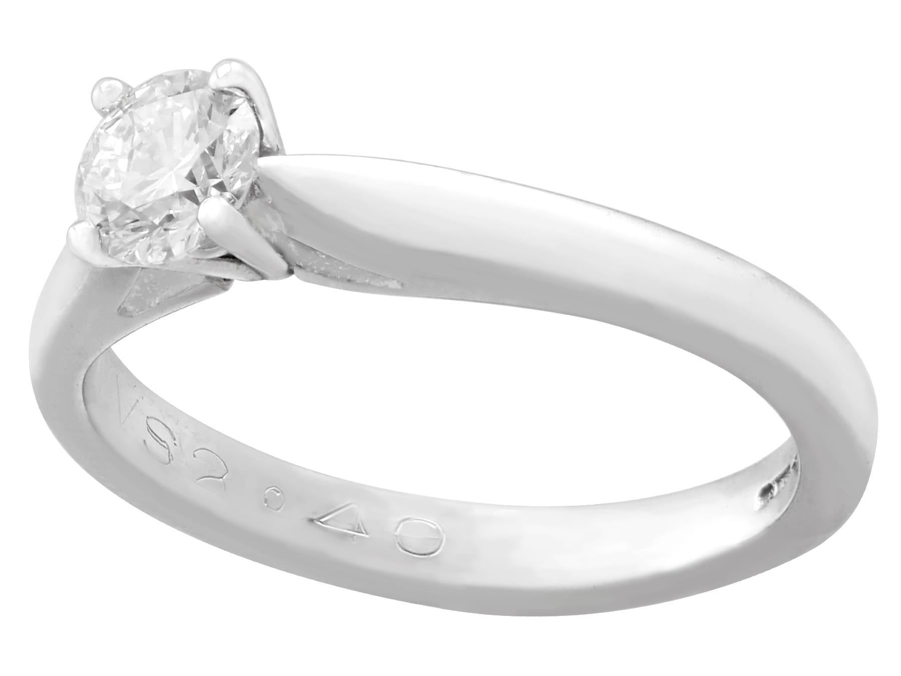 platinum diamond solitaire engagement ring