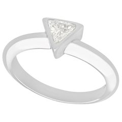 Diamond and Platinum Solitaire Engagement Ring