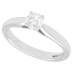 Used Diamond and Platinum Solitaire Engagement Ring