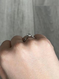 Diamond and Platinum Solitaire Ring