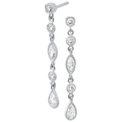 Diamond and Platinum Van der Veken Sheherazade Earrings