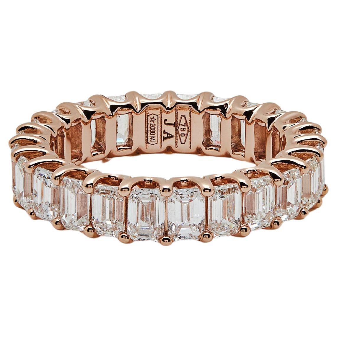 Diamond and Rose Gold Eternity Band