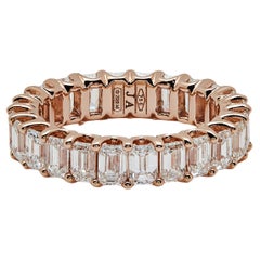 Diamond and Rose Gold Eternity Band