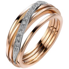 Diamond and Rose Gold Van der Veken Varens Ring