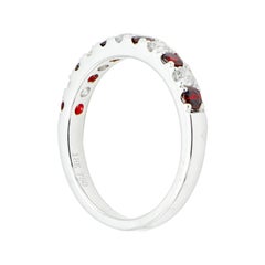 Anneau en diamants et rubis