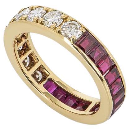 Diamond and Ruby Dress Ring