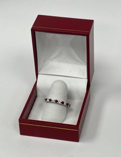 Diamond and Ruby Eternity Band