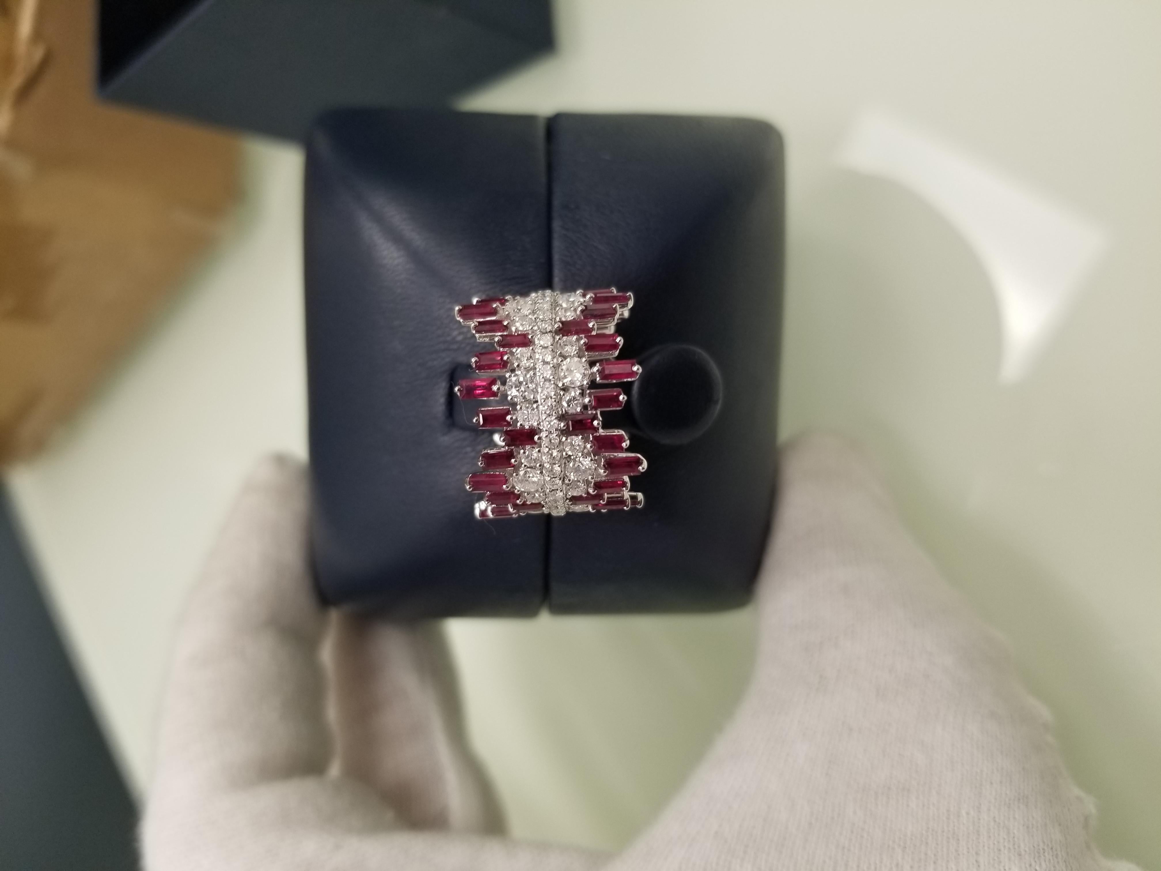 Absolutely one of a kind the Majestic ring took several months just to fit perfectly top quality gorgeous colors from the ruby's. Guaranteed compliment better wilmo's death may be a favorite piece in the jewelry collection. Master jeweler is