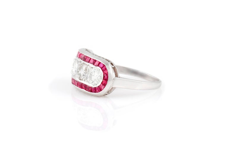 Diamond and Ruby Ring For Sale at 1stDibs