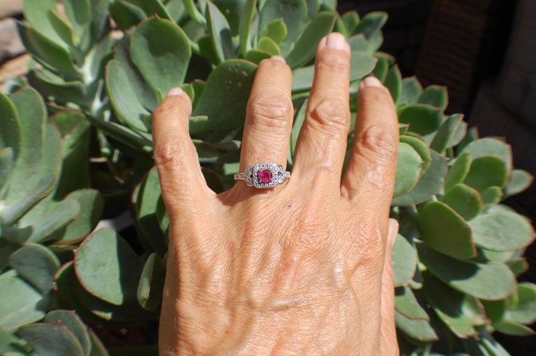 One carat ruby ring outlet