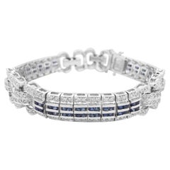 Vintage Diamond and Sapphire Bracelet