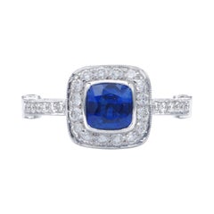 Diamond and Sapphire Gold Cocktail Ring