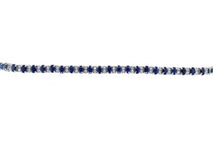 Diamond and Sapphire Tennis Bracelet