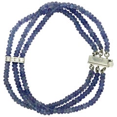 Diamond and Tanzanite Bracelet