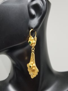 Orecchini pendenti con diamanti e tsavortie