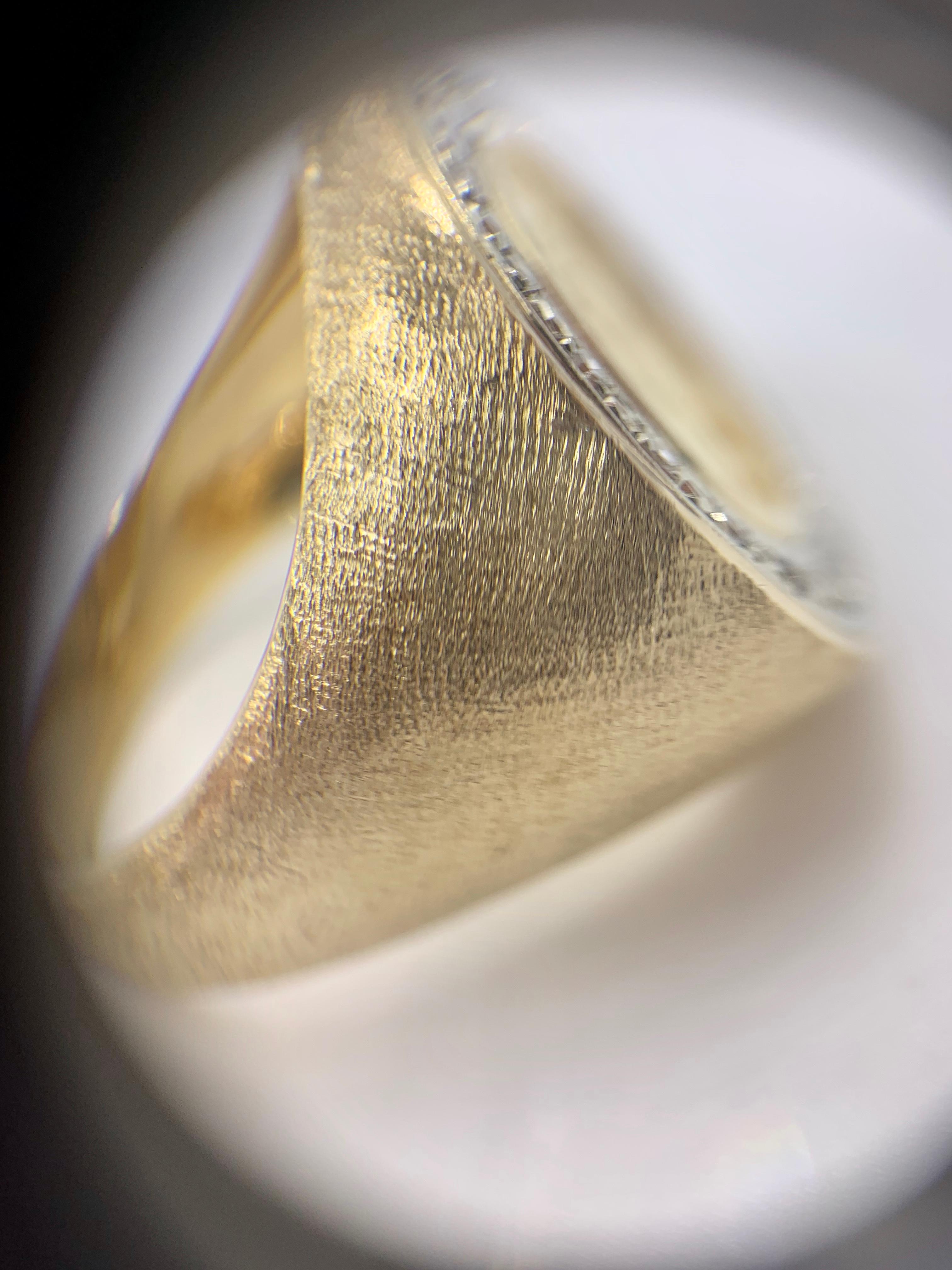 Diamond and U. S. Liberty Head Coin Men's Ring For Sale 3