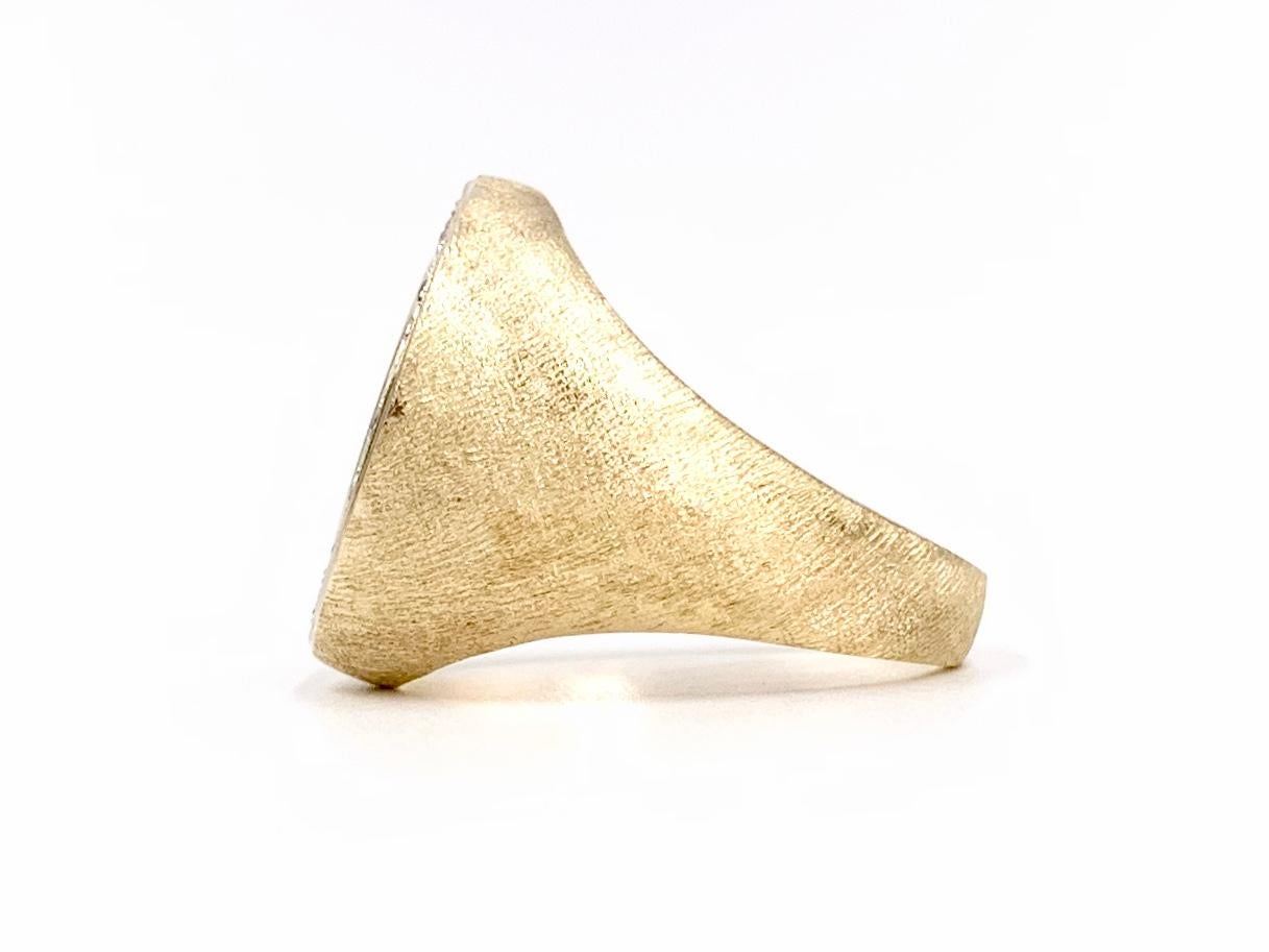 liberty coin signet ring