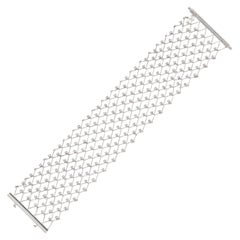 Rosior one-off Diamond Link Bracelet set in White Gold