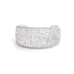 Diamond and White Gold Bangle