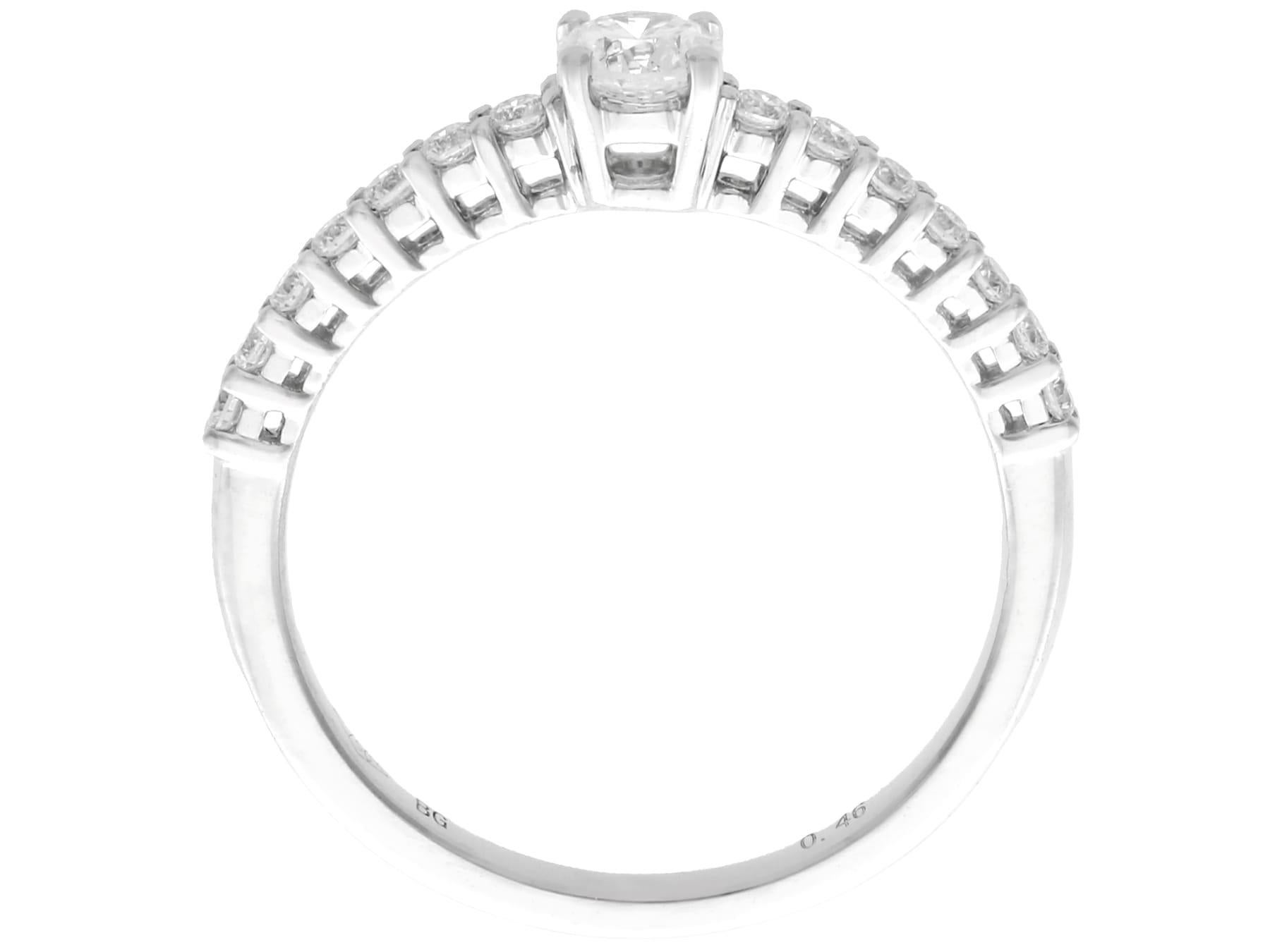 Women's or Men's Diamond and White Gold Cocktail Ring For Sale
