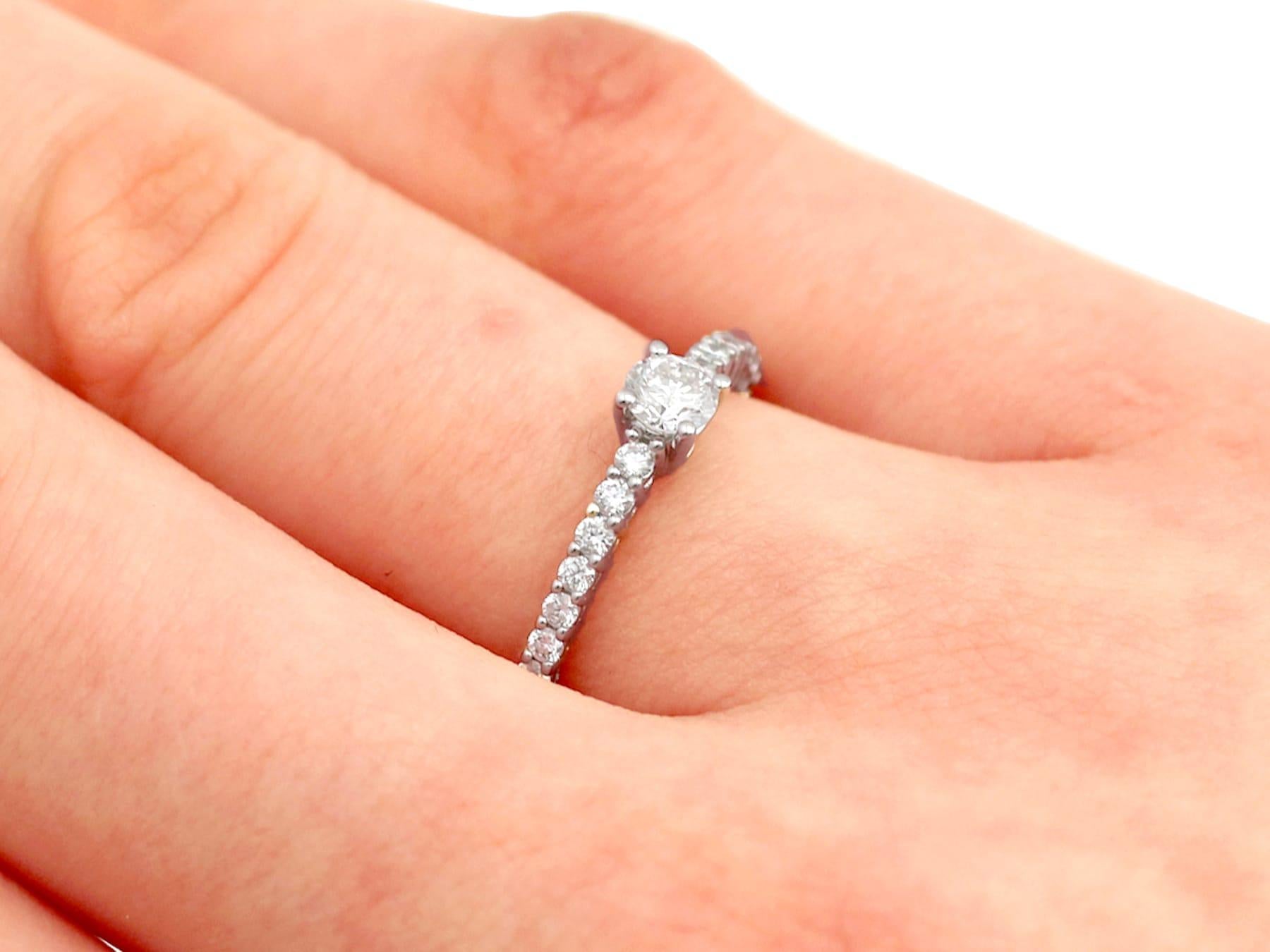 Diamond and White Gold Cocktail Ring For Sale 3