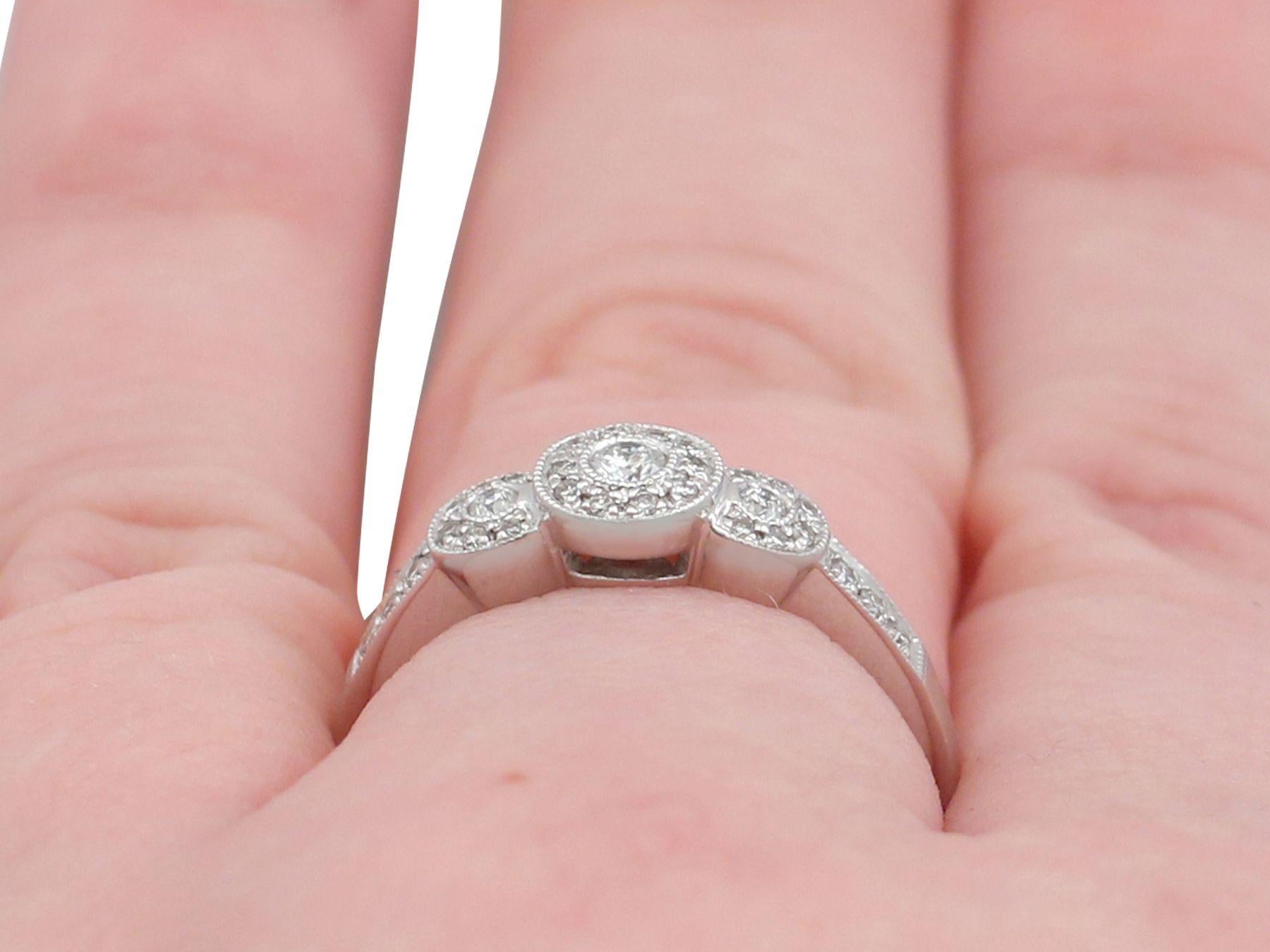 2000s Diamond and White Gold Cocktail Ring For Sale 2