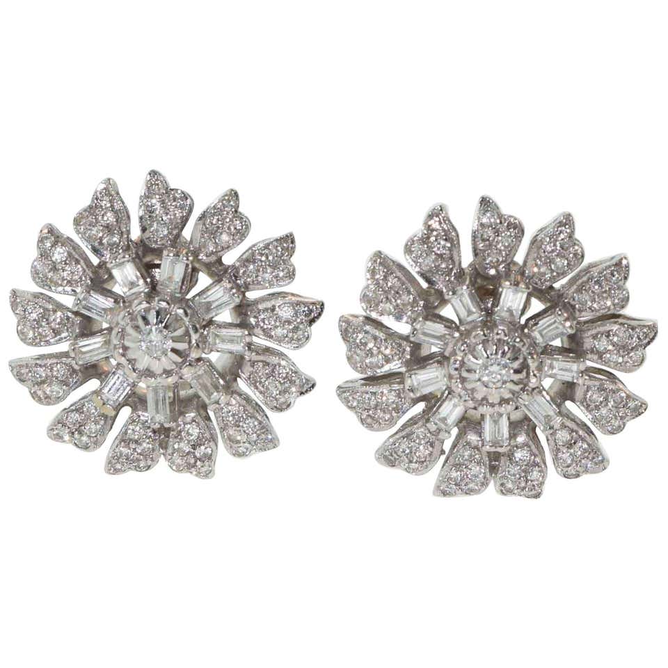 Diamond, Pearl and Antique Clip-on Earrings - 5,299 For Sale at 1stDibs ...