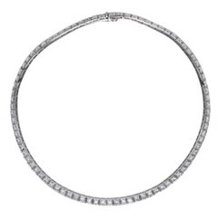 Diamond and White Gold Necklace