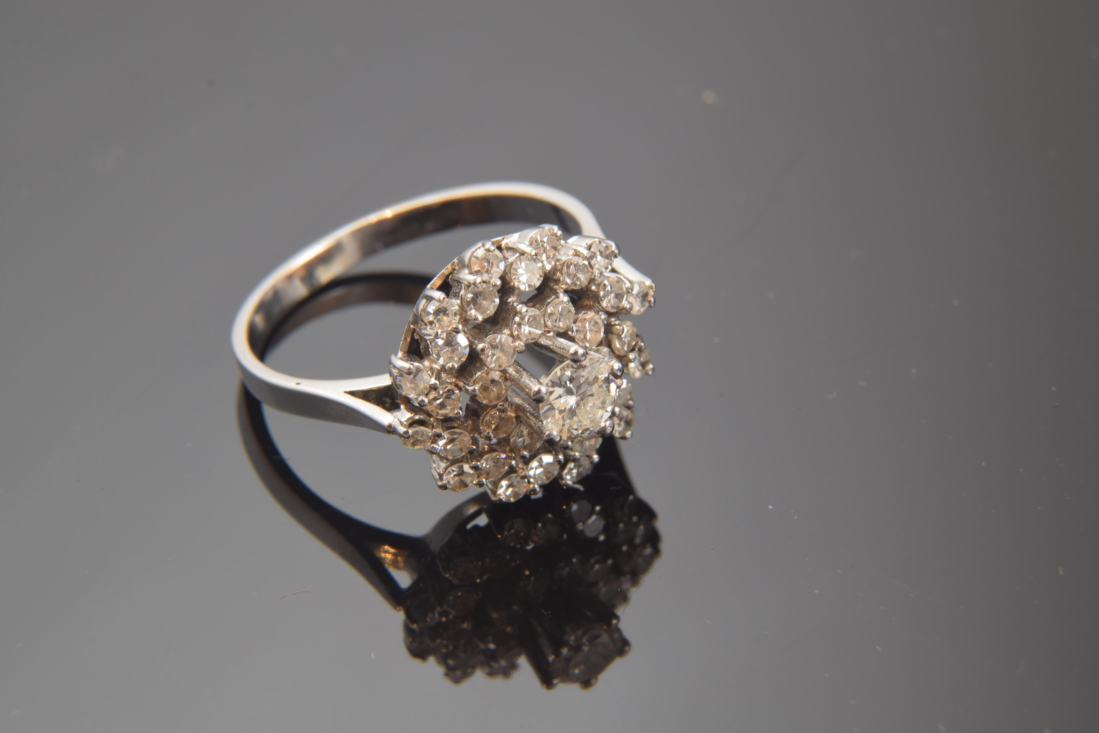 Other Diamond and White Gold Ring, 20th Century