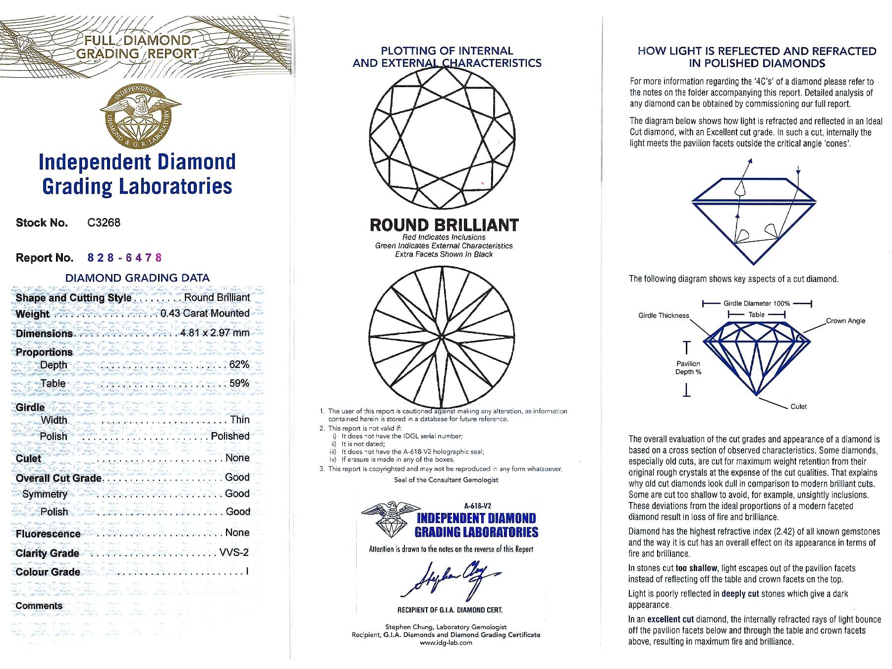Solitär-Ring und Ehering aus Diamant und Weißgold mit Diamanten im Angebot 9