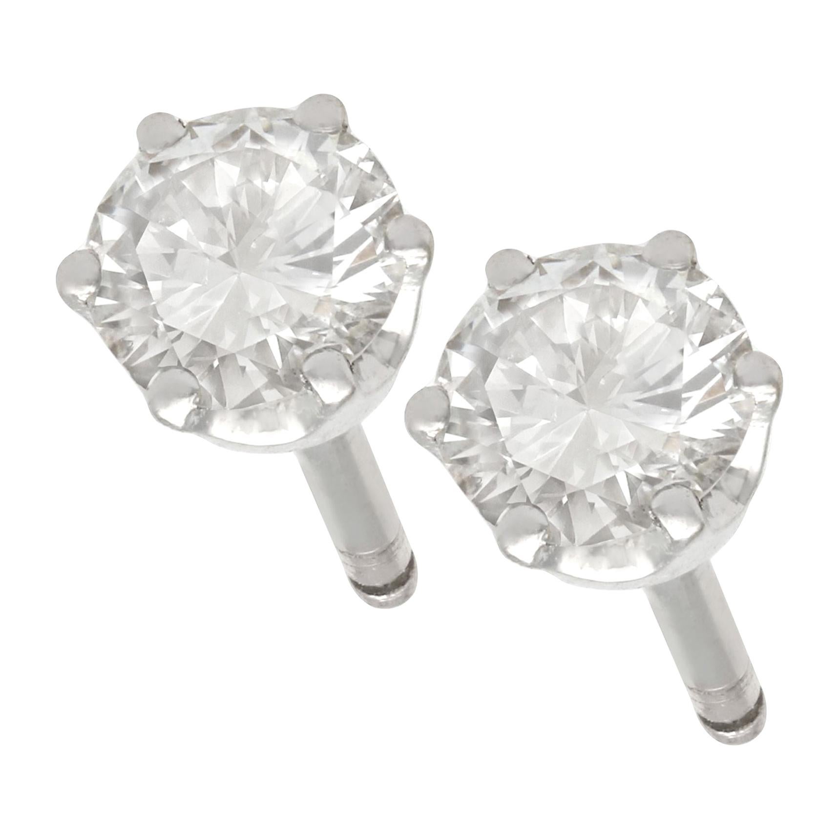 Boucheron Macaron Chocolate Diamond White Gold Stud Earrings at 1stDibs