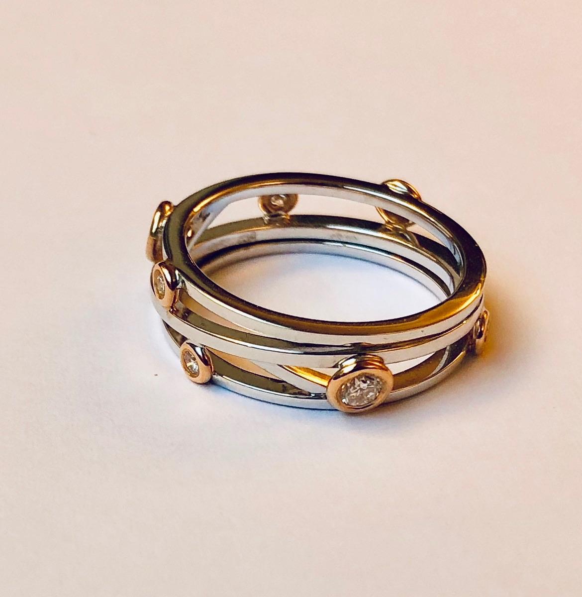Diamond and White Gold Van der Veken Varens Ring In New Condition For Sale In Antwerpen, BE