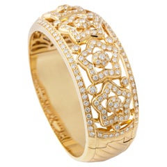 Diamant und Gelbgold 18K Armreif 