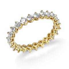 Kurt Wayne 1.87 ct Round Diamond Compass Set Eternity Band in 18K Yellow Gold