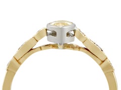 0.65ct Fancy Orange-Yellow Diamond Cocktail Ring in 14k Gold