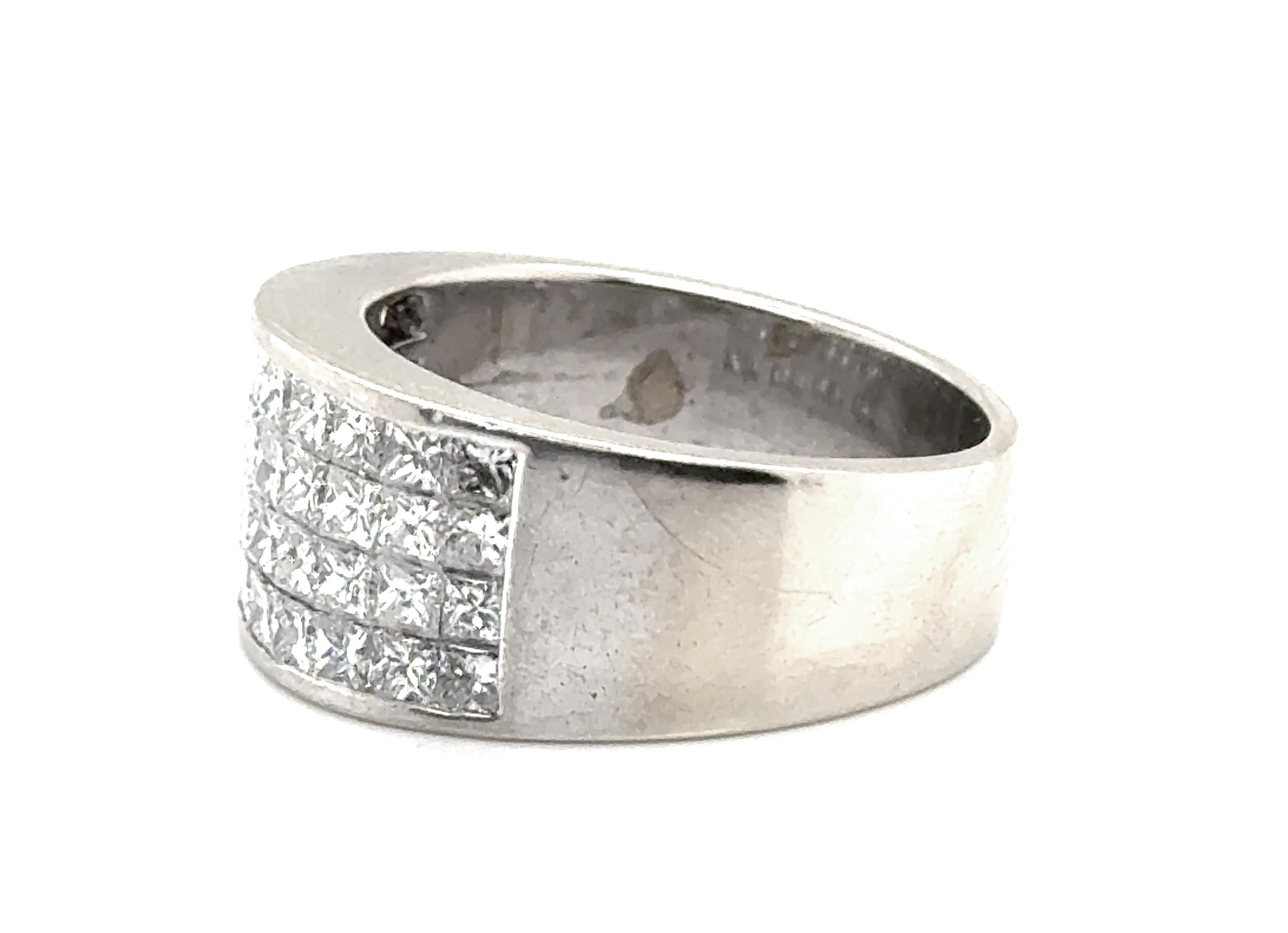 Women's Diamond Anniversary Band 2ct Princess Cut Wedding Ring 14K White Gold