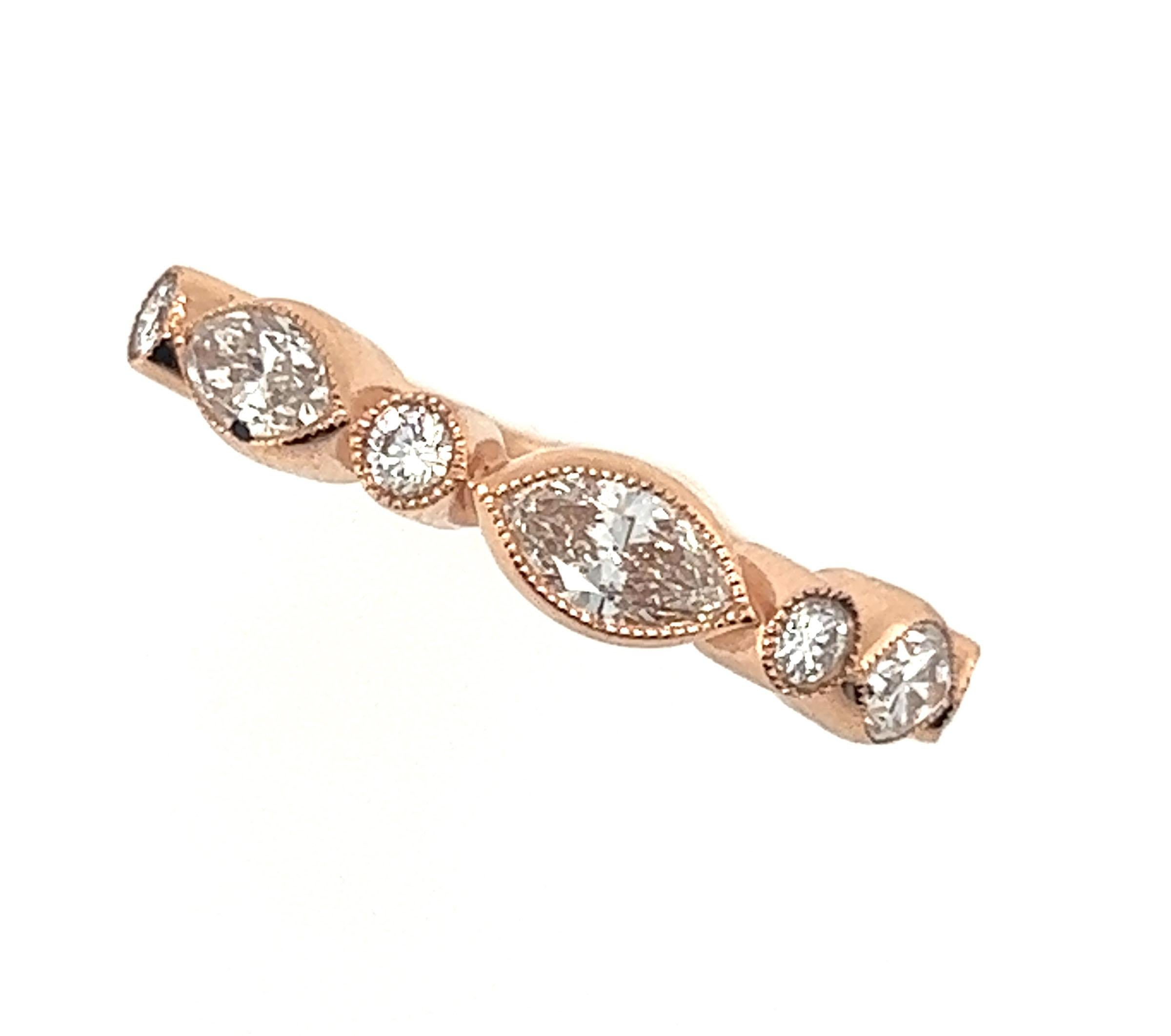 Diamond Anniversary Band 1.32ct 14K Rose Gold Wedding Ring


Solid 14K Rose Gold 

100% Natural Diamonds

1.32 Carat Diamond Weight

Great Band to Stack

Matches Any Engagement Ring 

Perfect for a Birthday or Anniversary Gift

Brand New


Diamonds