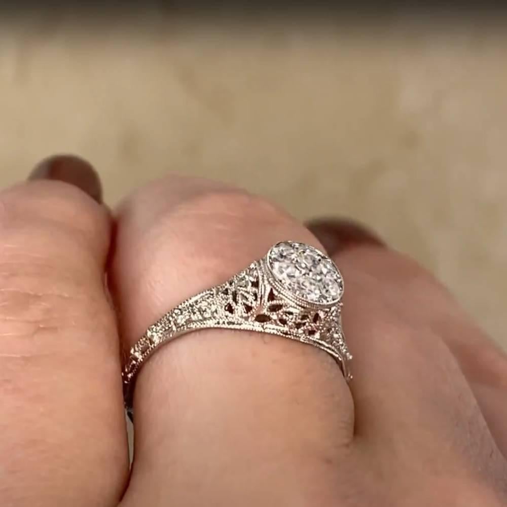 Bague à diamants (environ 0,20 carats), platine Excellent état - En vente à New York, NY