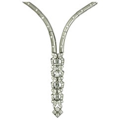 Vintage Diamond "Arrow" Necklace