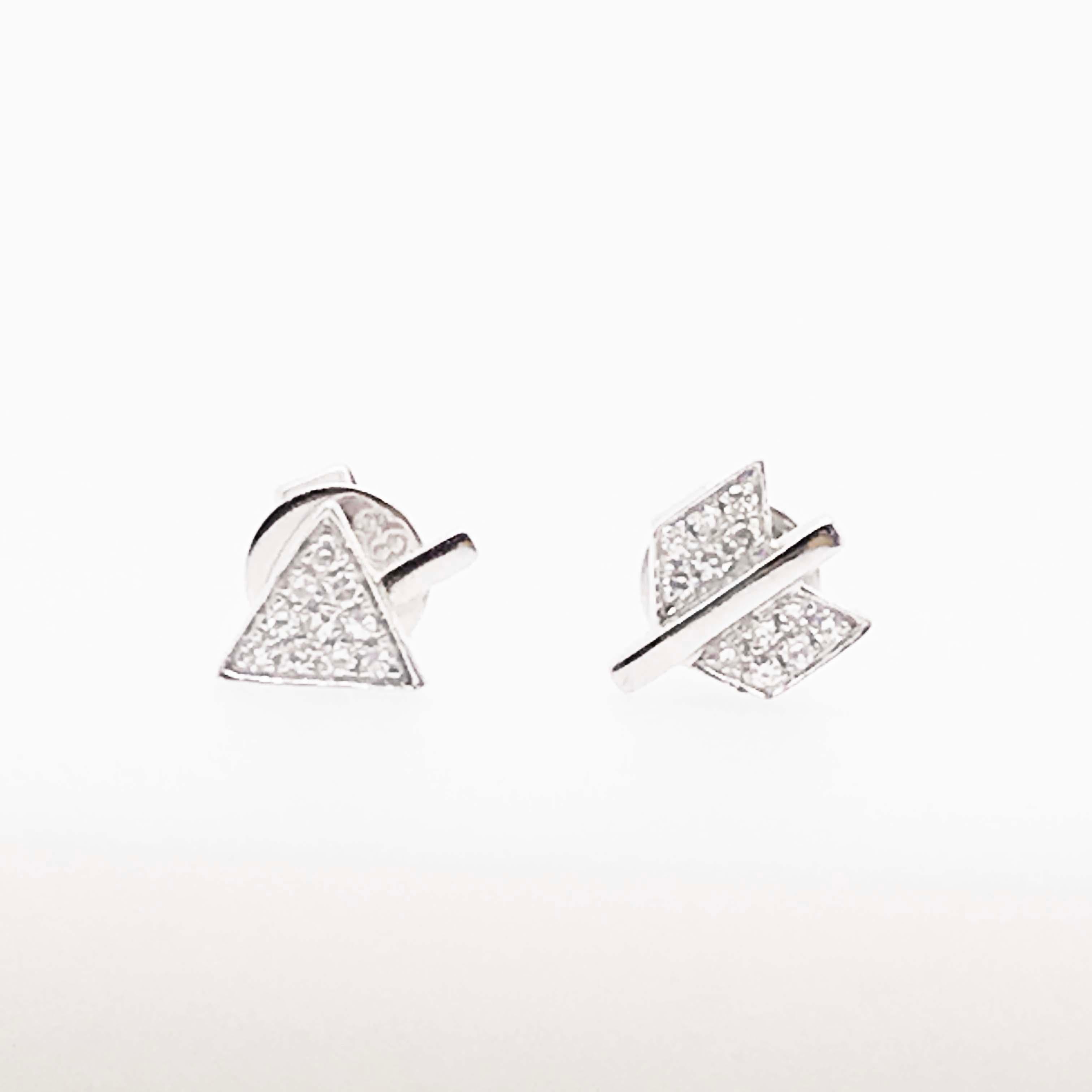 diamond arrow earrings