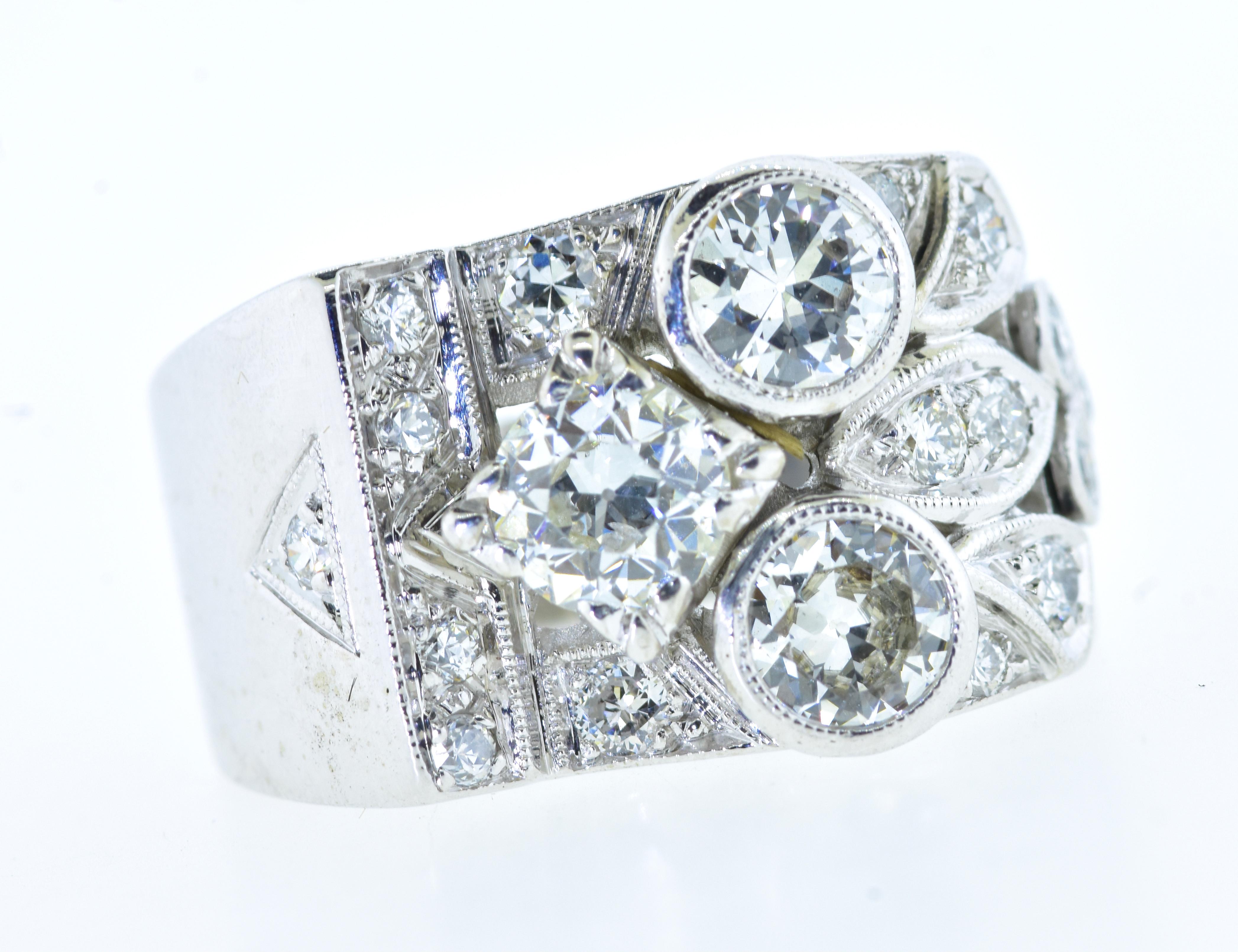Diamond Art Deco Ring, c. 1935 4